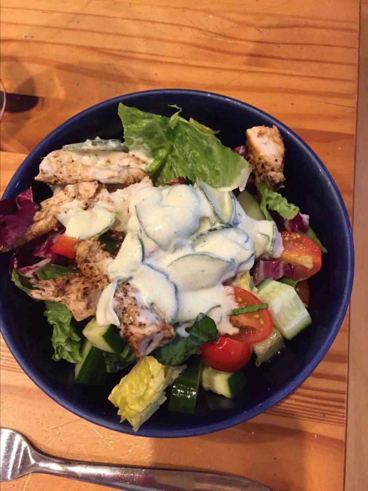 Chicken Souvlaki Salad