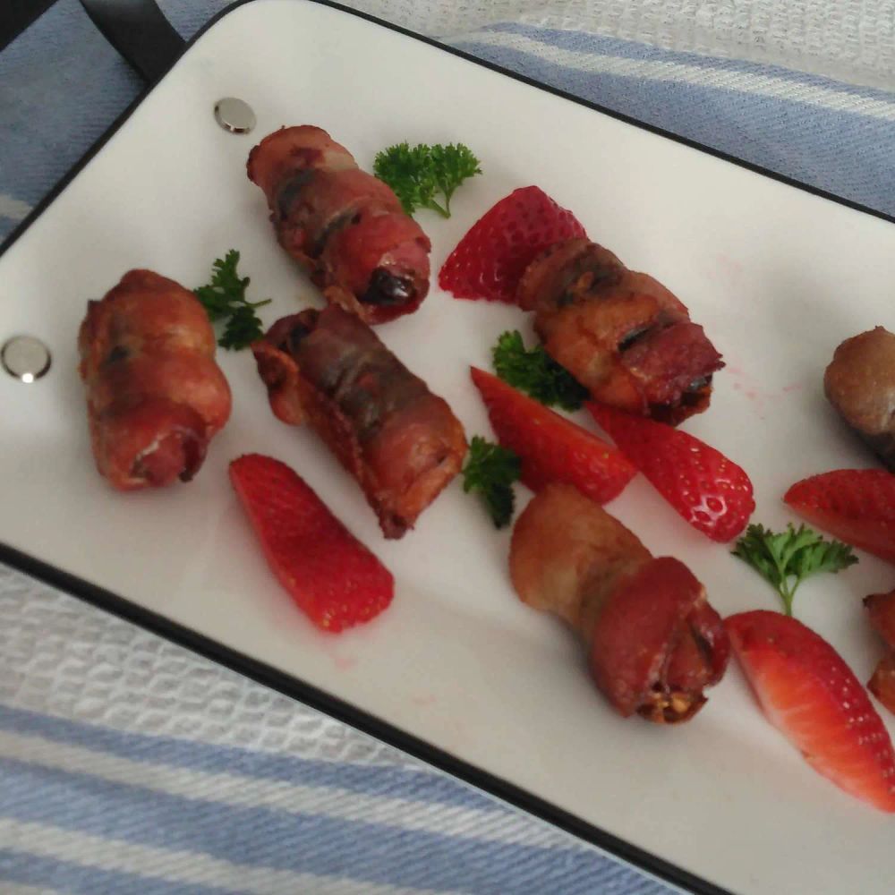 Air Fryer Bacon-Wrapped Dates