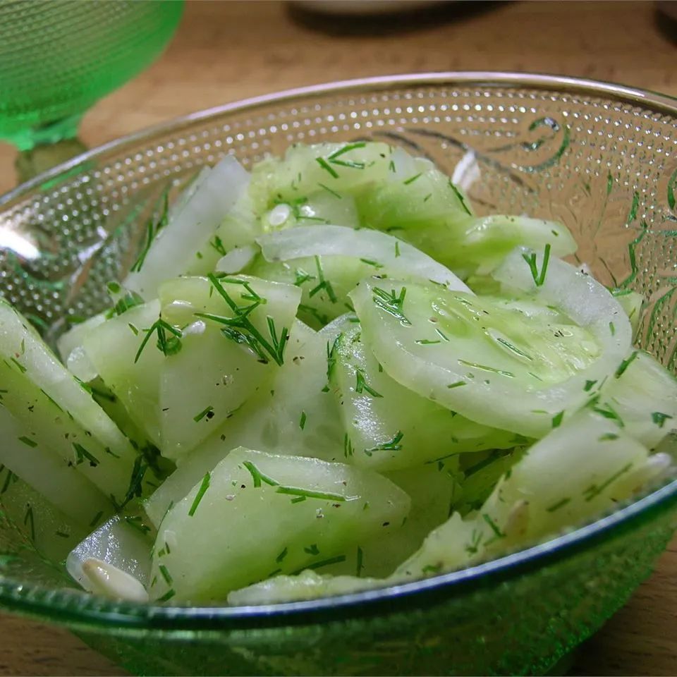 Cucumber Slices with Dill