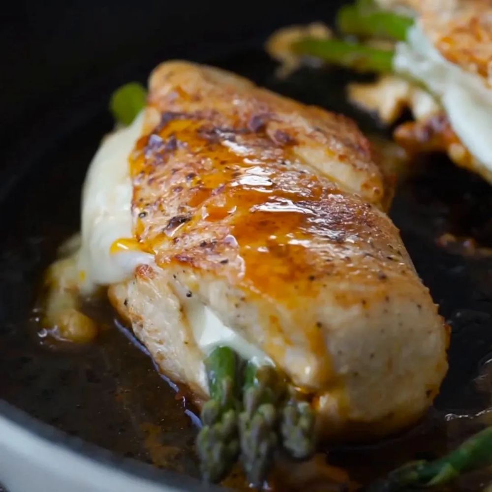 Asparagus-Stuffed Chicken Breast