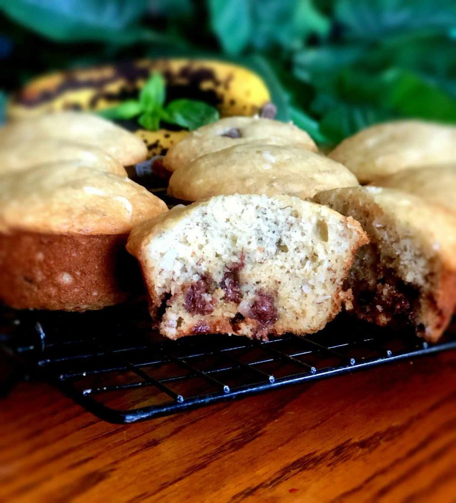 Banana Choco-Coconut Muffins