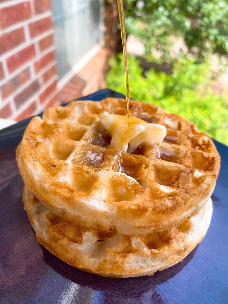 Crispy Eggless Waffles