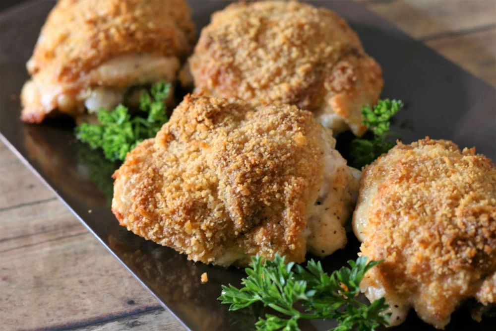 Parmesan-Crusted Chicken Thighs