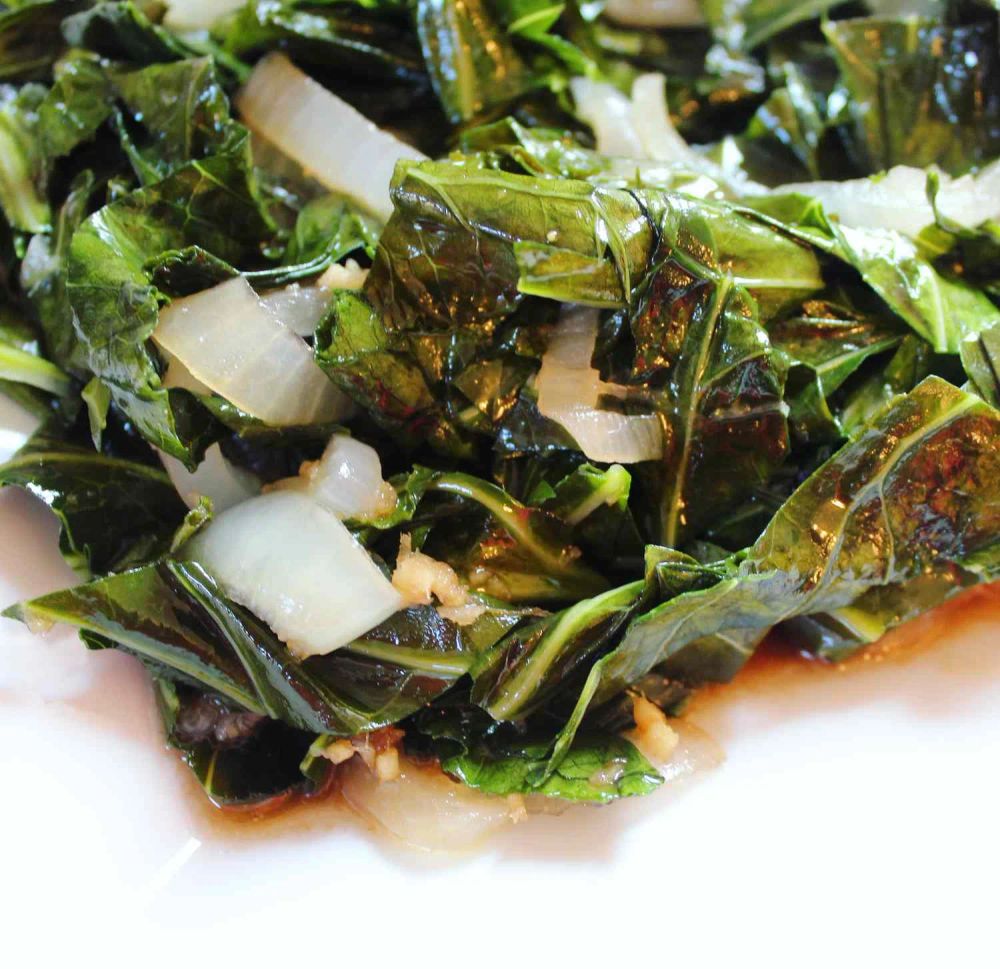 Sweet and Tangy Sautéed Collard Greens