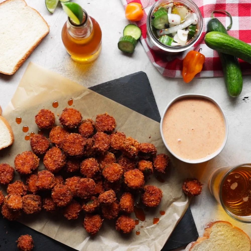 Nashville Hot Fried Pickles