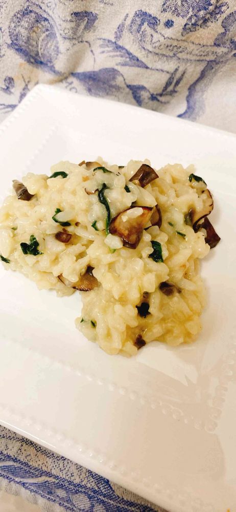 Italian Spinach-Mushroom Risotto