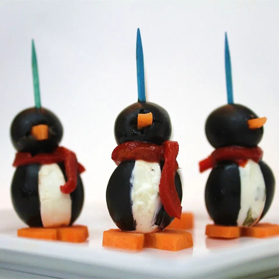 Cream Cheese Penguins