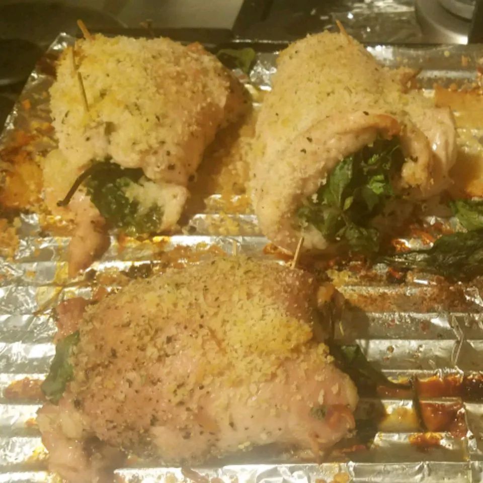 Chicken Spinach Roulade