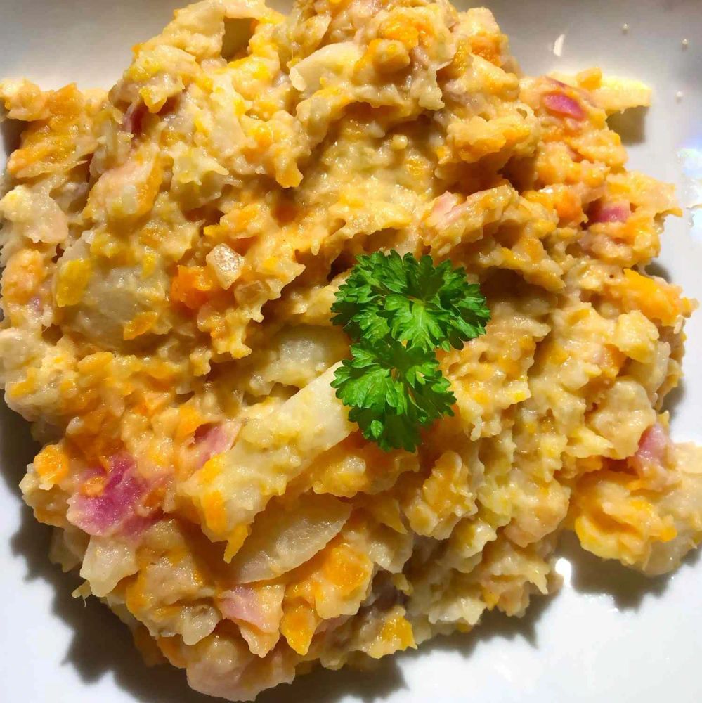 Trio of Mashed Roots (Parsnip, Turnip and Carrot)