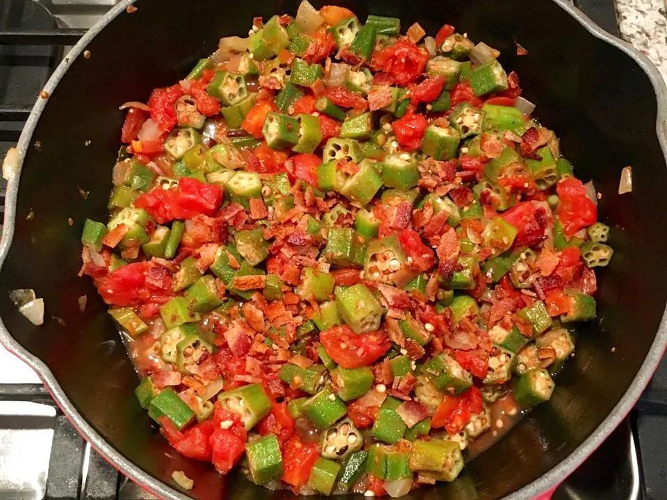 Okra and Tomatoes