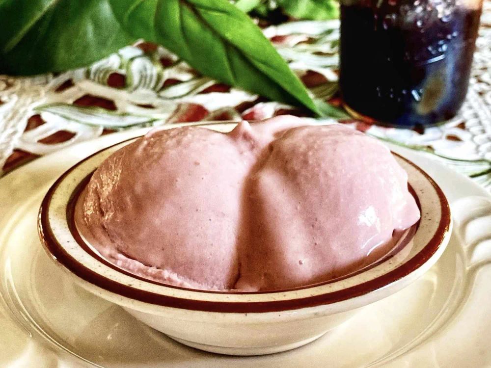 Raspberry-Lemon Ice Cream