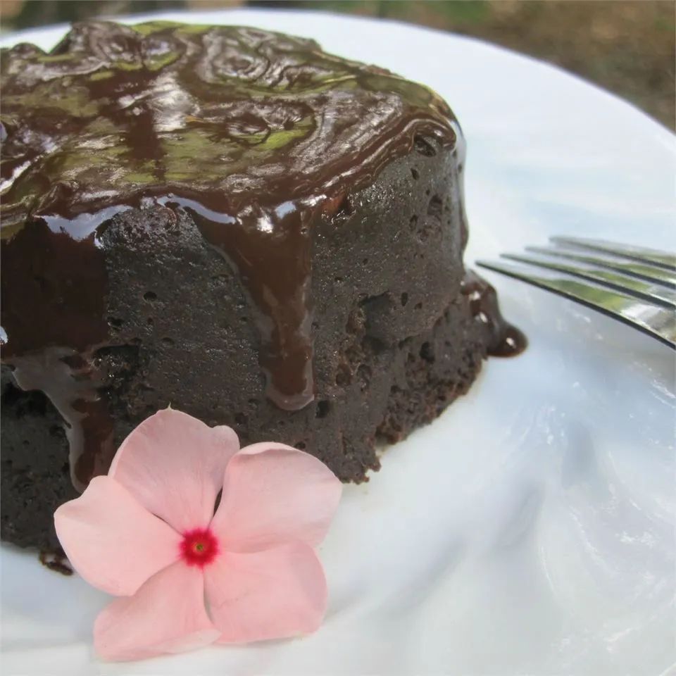 Mexican Chocolate/Salted Caramel Cake in a Mug