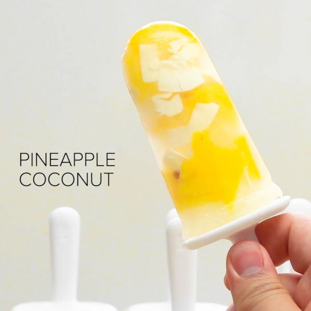 Pineapple Coconut Popsicles