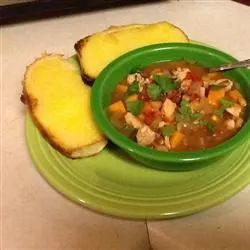 Sweet and Spicy Soup with Black-Eyed Peas and Sweet Potato