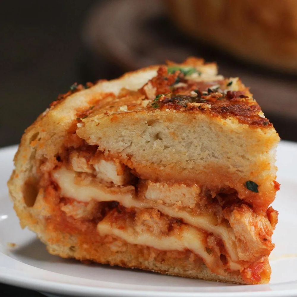 Chicken Parmesan Bread Bowl