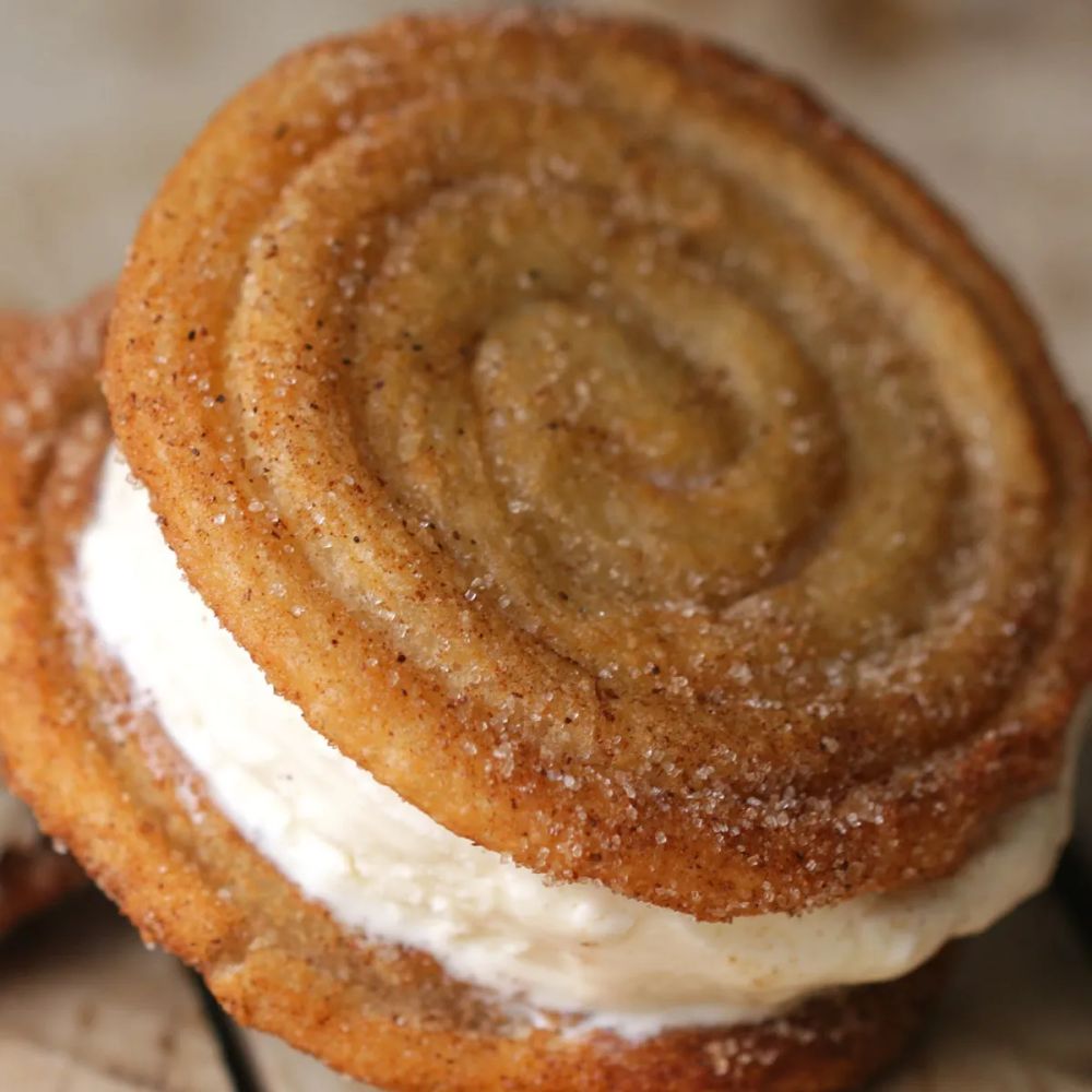 Churro Ice Cream Sandwiches