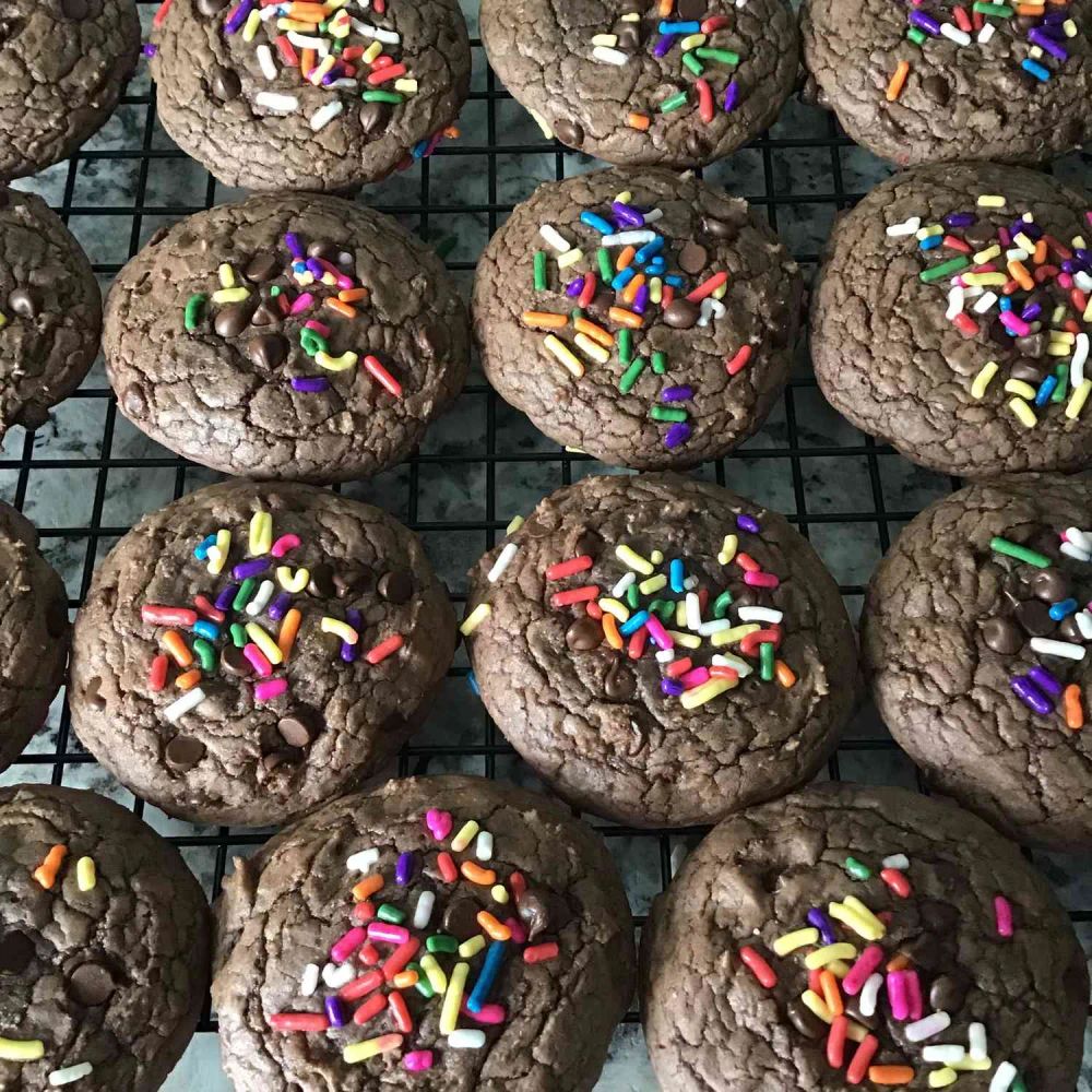 Double Fudge Brownie Cookies