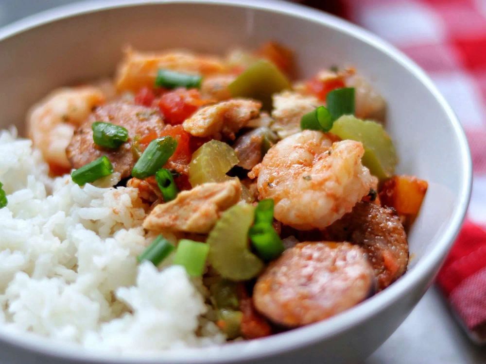 Instant Pot Jambalaya with Shrimp and Chicken