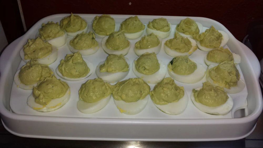 No Mayo Deviled Eggs