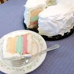 Rainbow Sherbet Cake