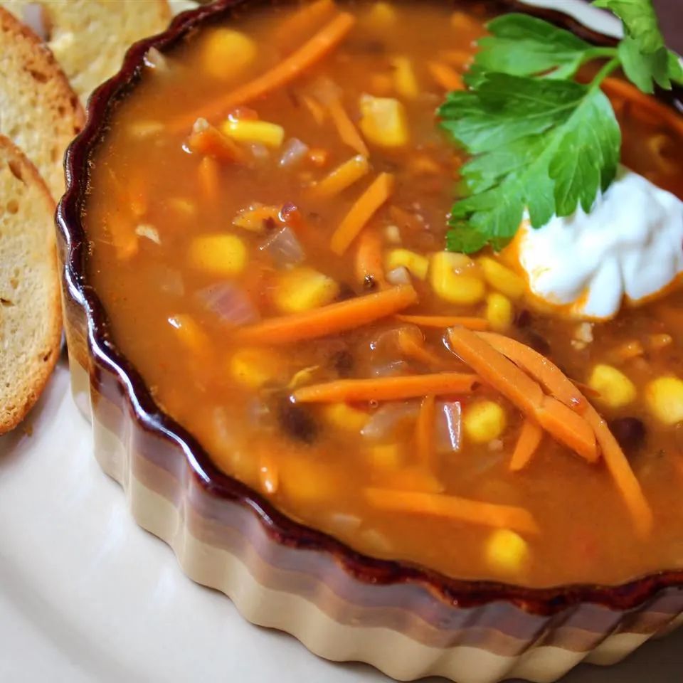 Spicy Black Bean Vegetable Soup