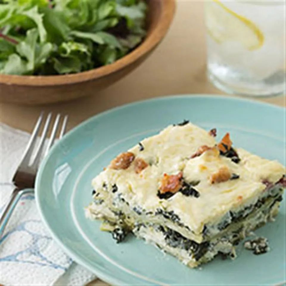 Cheesy Spinach Lasagna