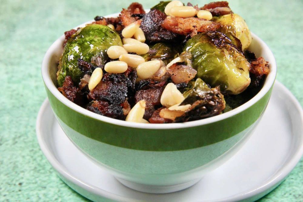 Roasted Brussels Sprouts with Bacon