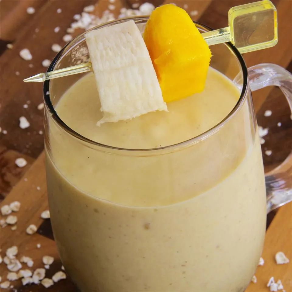 Mango Oatmeal Breakfast Smoothie