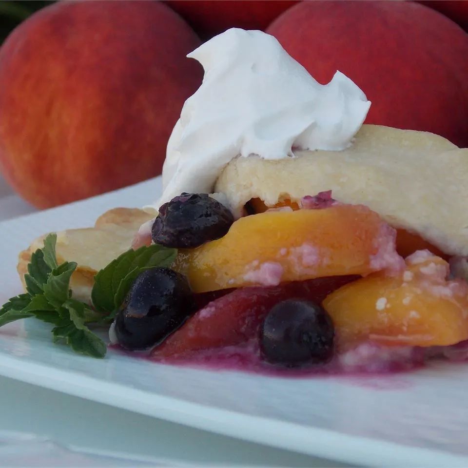 Peach Blueberry Pie