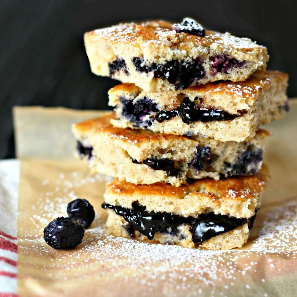 Sheet Pan Blueberry Muffin Tops