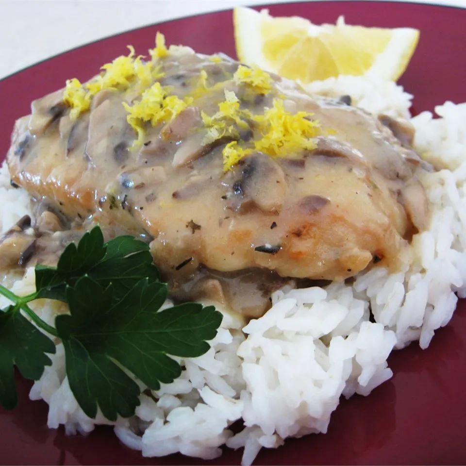 Lemon Mushroom Herb Chicken