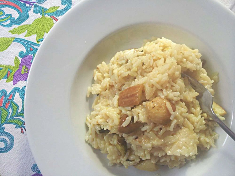 Risotto ai Funghi Porcini in Pentola a Pressione (Porcini Mushroom Risotto)