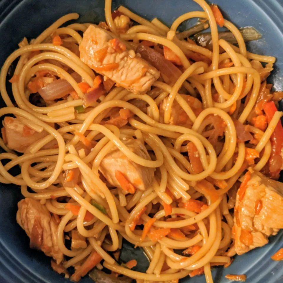 Thai-Inspired Chicken Spaghetti