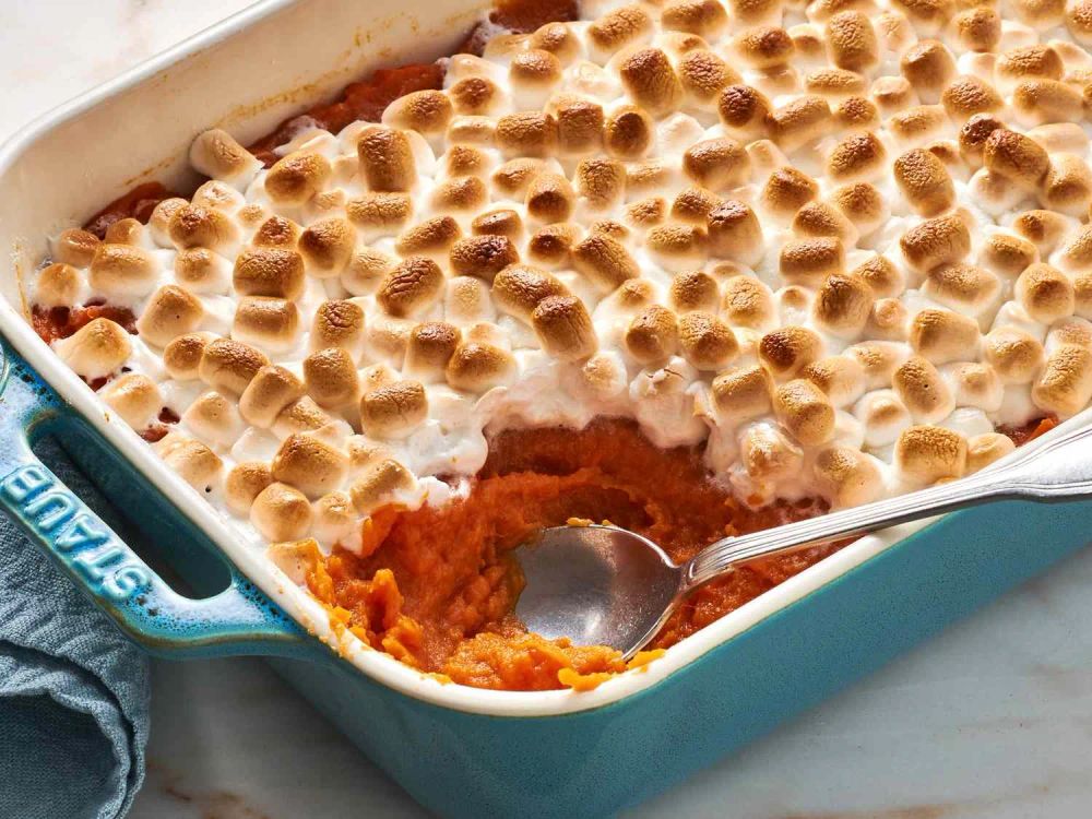 Sweet Potato Casserole with Marshmallows