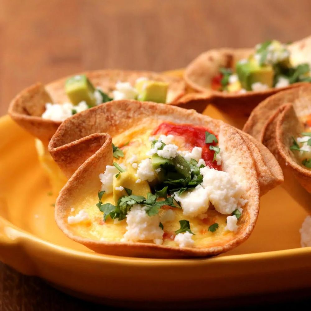 Huevos Ranchero Tortilla Cups