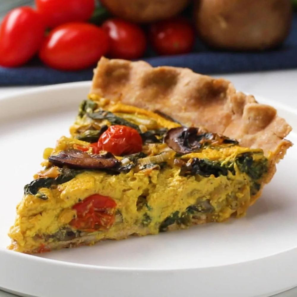 Garden Vegetable Vegan Quiche