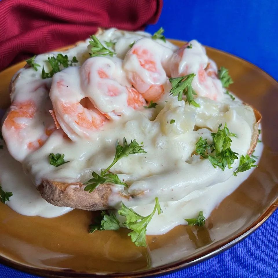 Shrimp-Stuffed Baked Potatoes