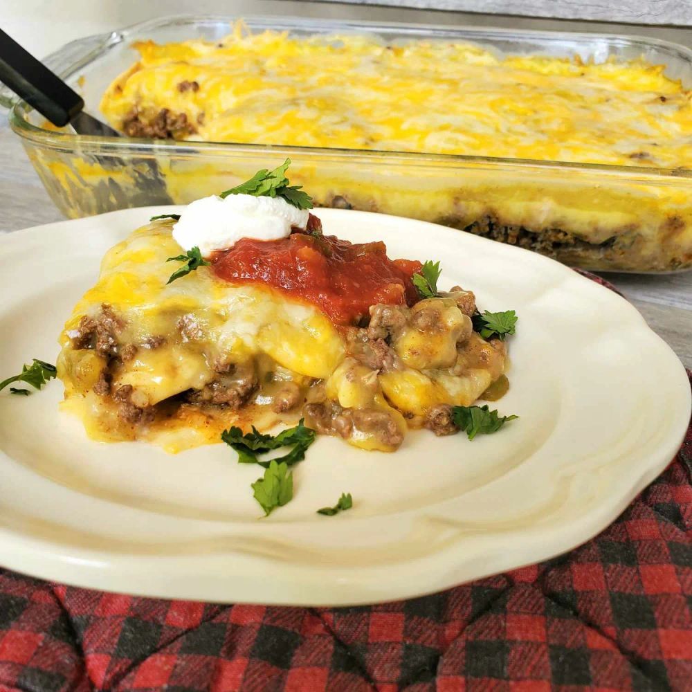 Ground Beef Green Chili Casserole