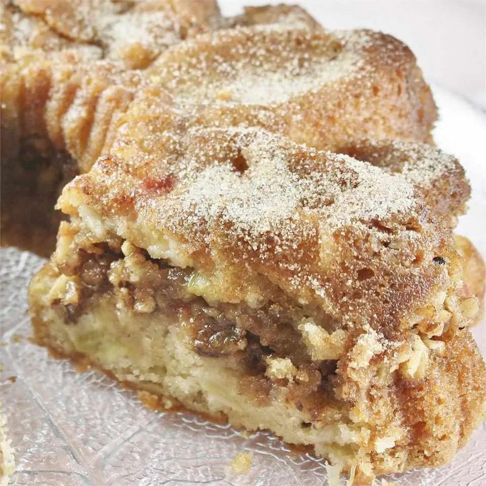 Filled Rhubarb Coffee Cake