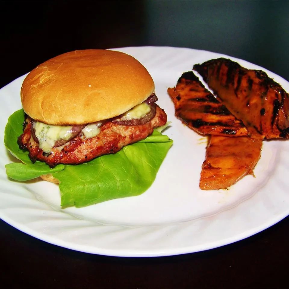 Mushroom Blue Cheese Turkey Burgers