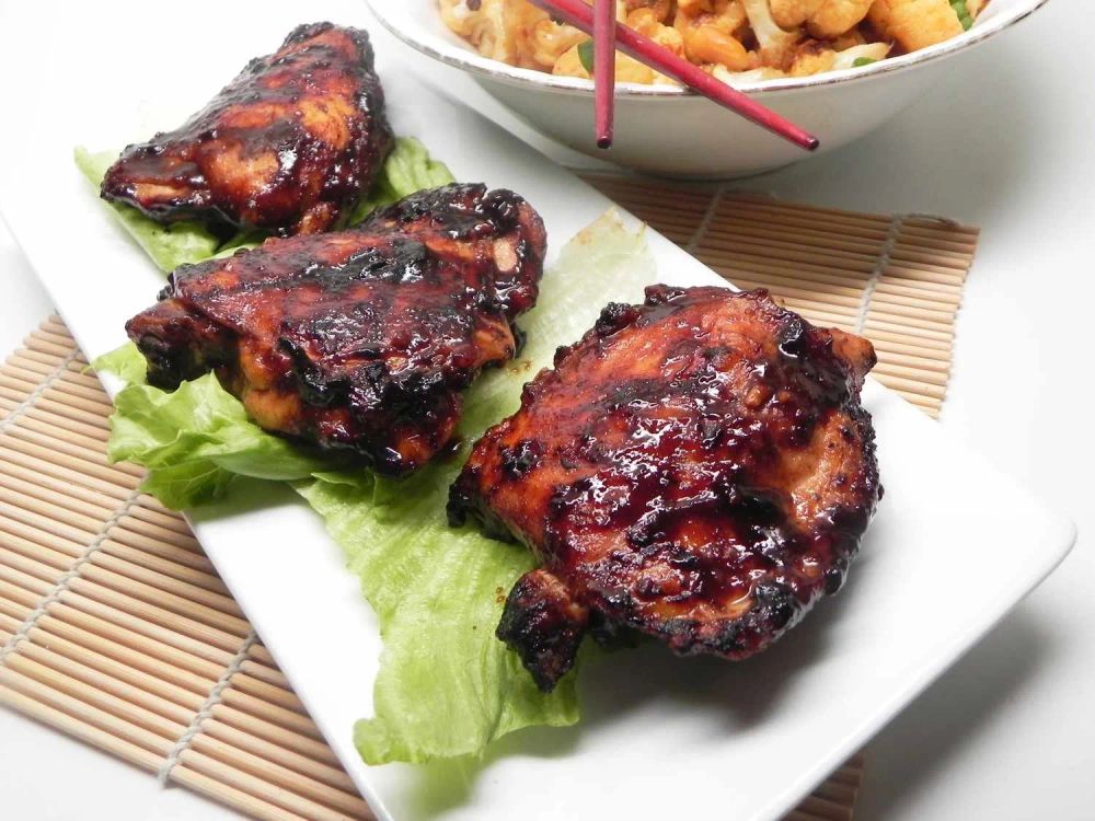 Hoisin-Glazed Chicken Thighs