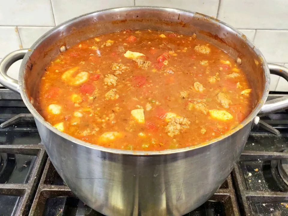 Shrimp and Sausage and Chicken Gumbo