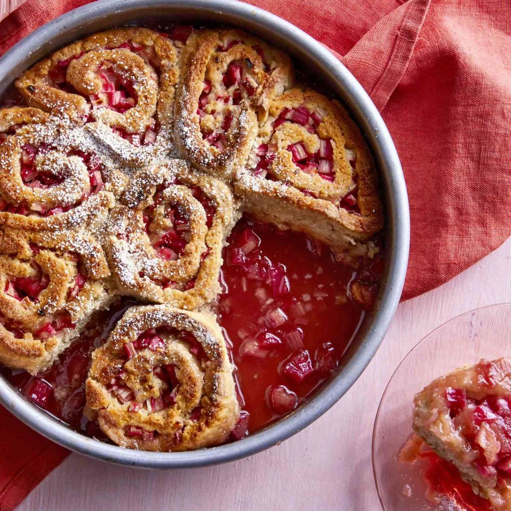 Rhubarb Cranberry Roll Ups