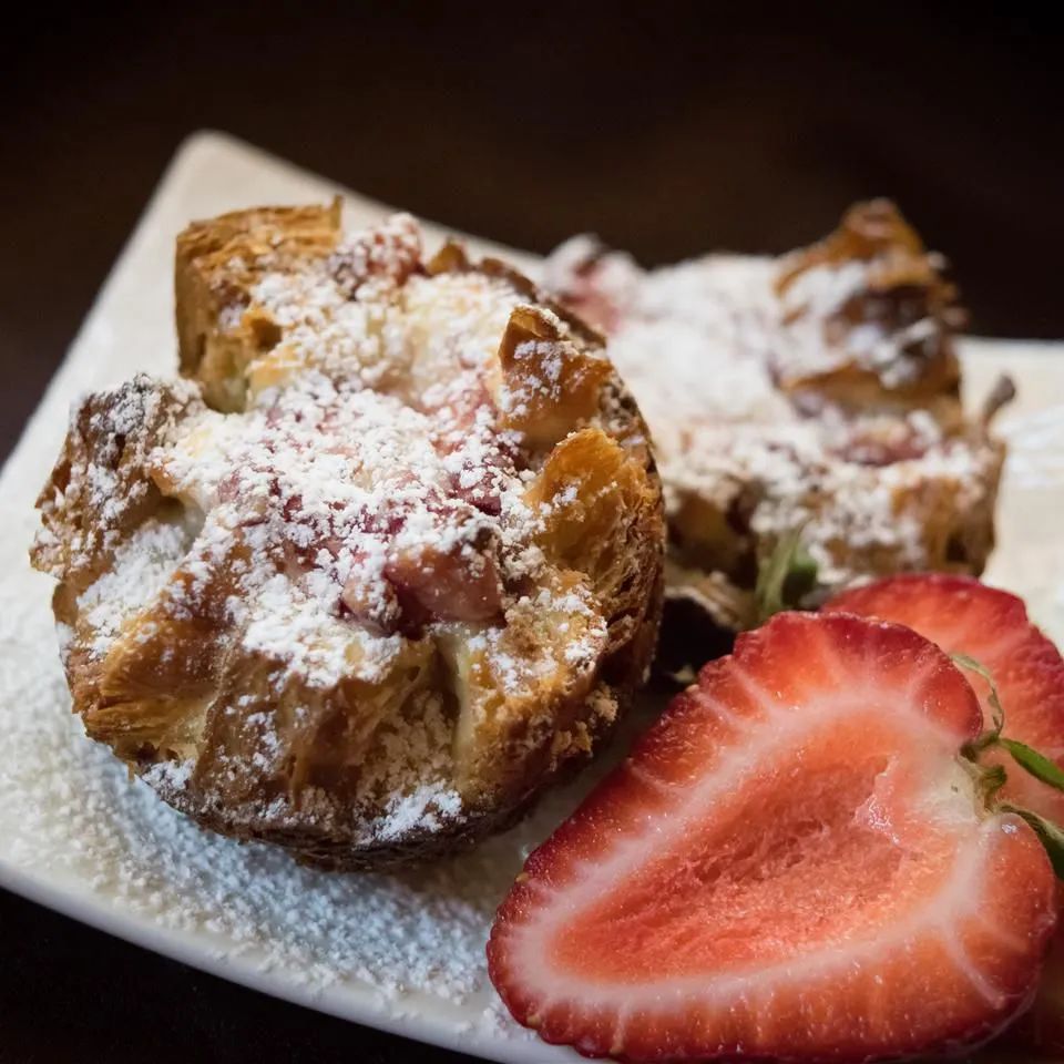 Strawberries 'n' Cream Croissant Cups