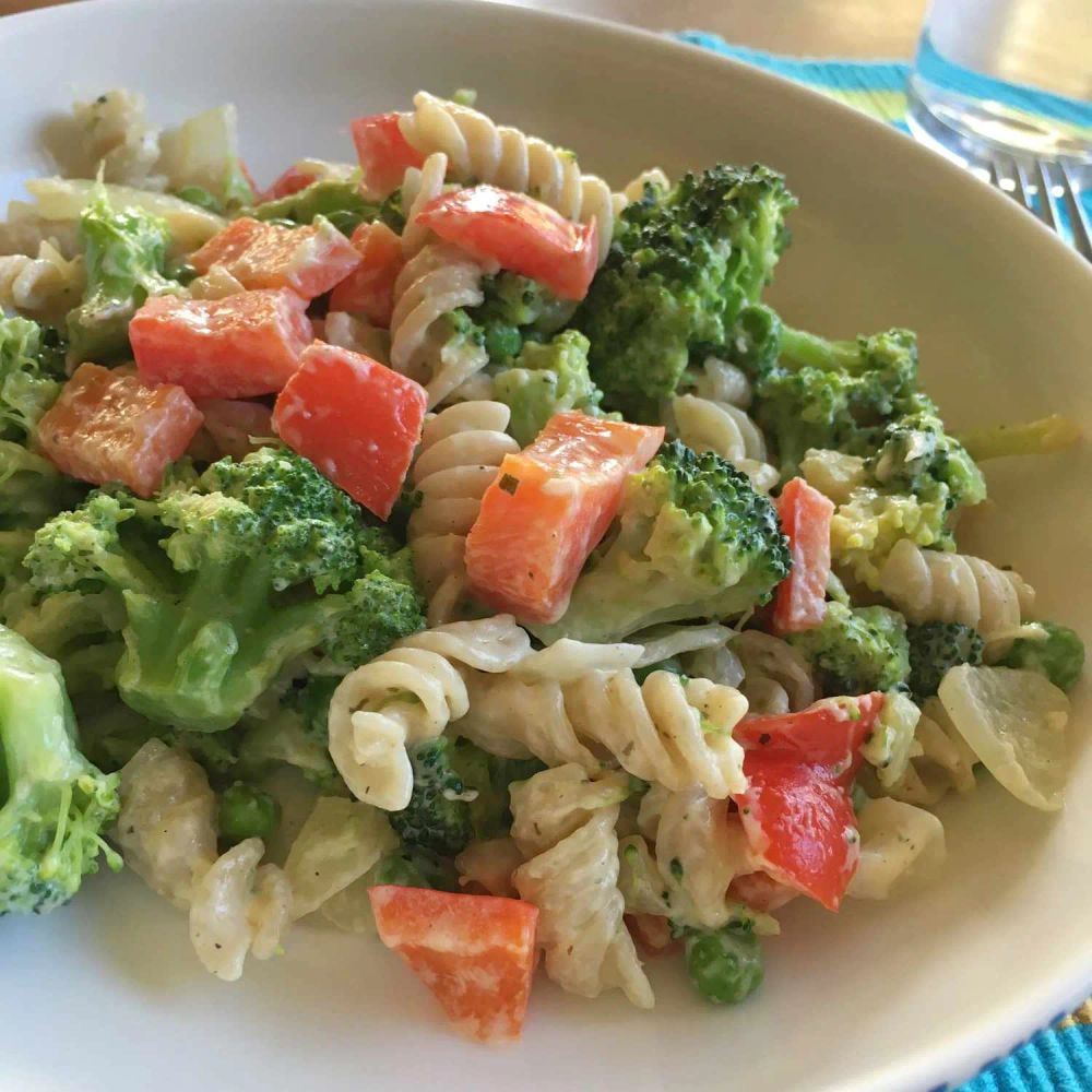 Easy Gluten-Free Vegetarian Pasta with Boursin