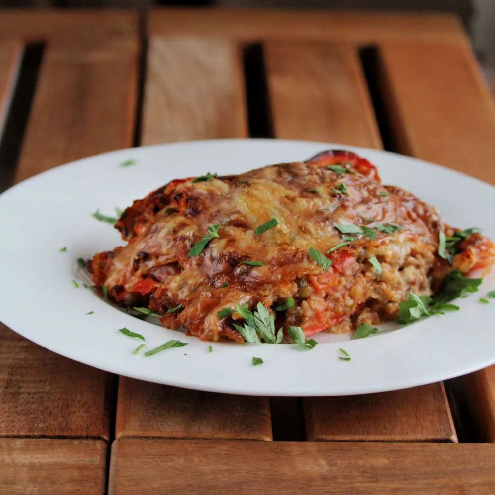 Basmati Rice and Turkey Stuffed Peppers