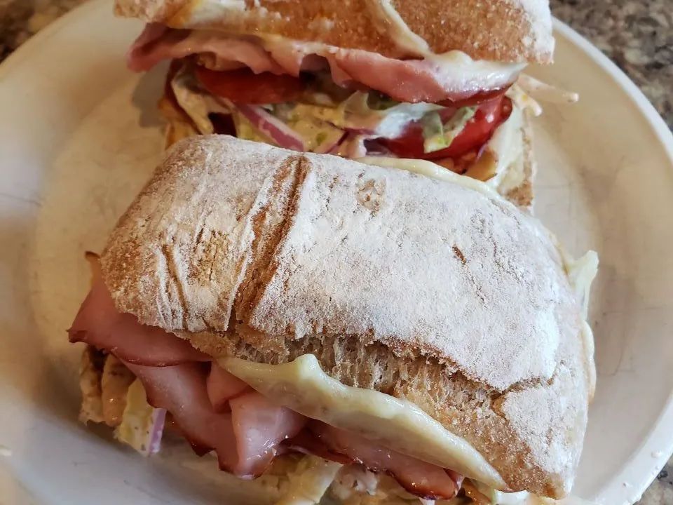 Ciabatta Grinder Salad Sandwich