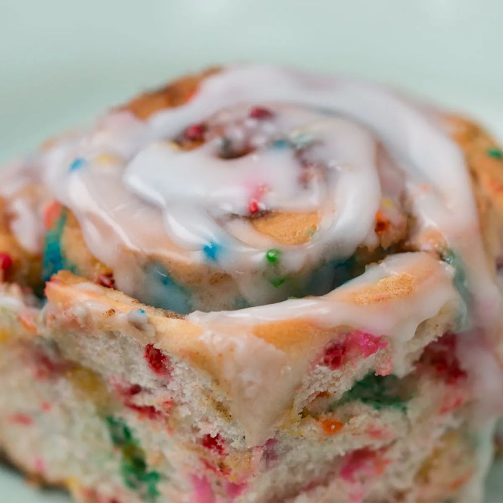 Rainbow Sprinkle Cinnamon Rolls