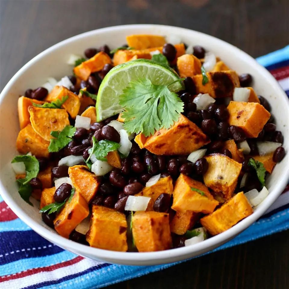 Vegan Black Bean and Sweet Potato Salad