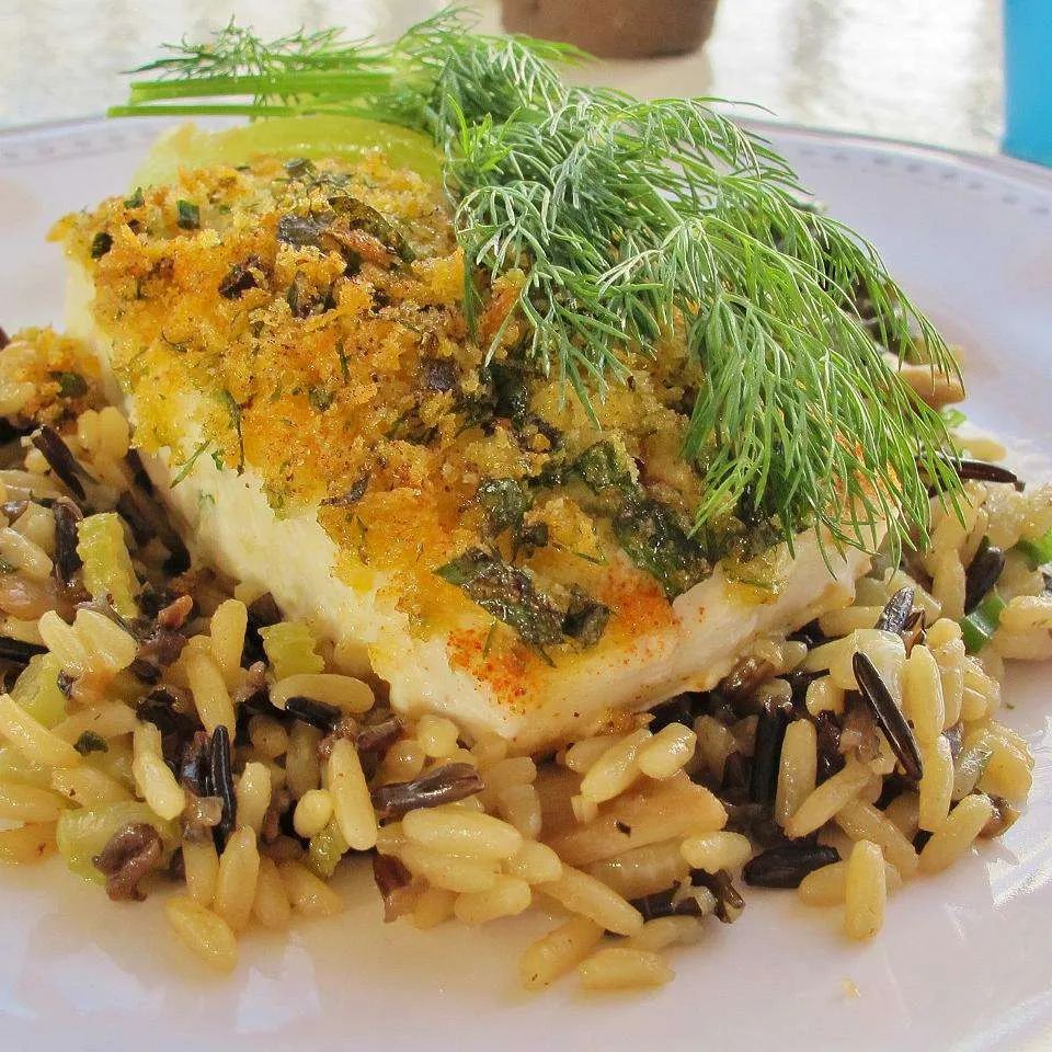 Herb Crusted Halibut